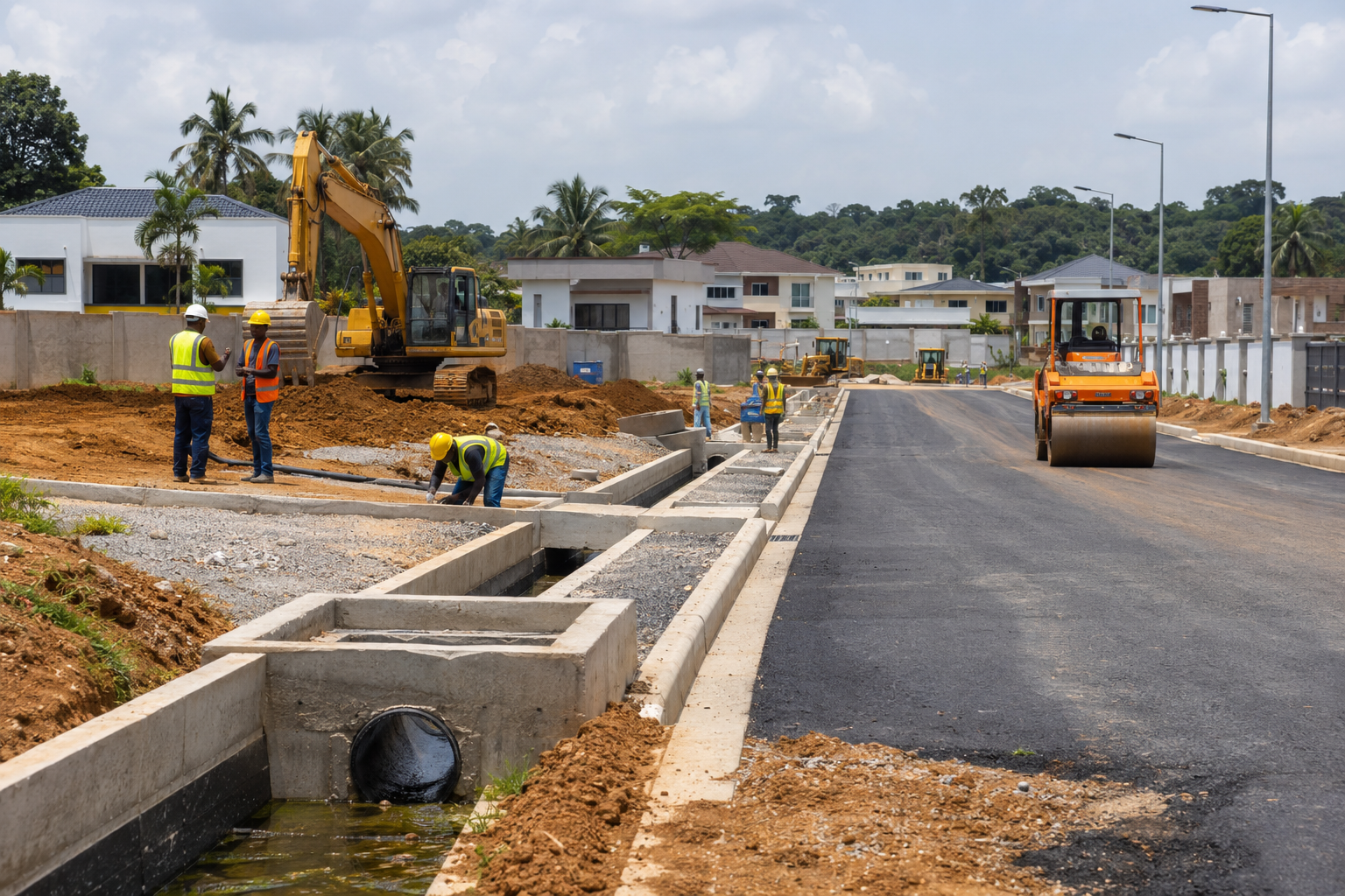 Travaux de voirie et aménagement de terrain