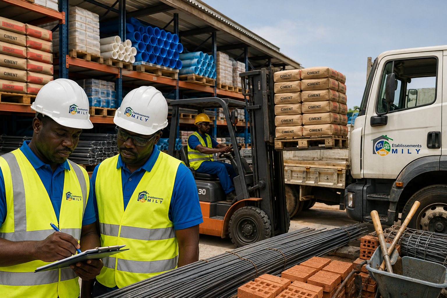 Approvisionnement en matériaux et fournitures de chantier par ETSMILY